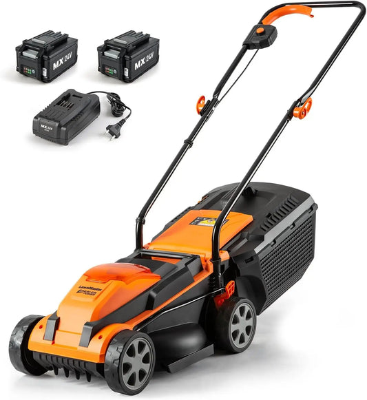 DSARD Efficient 24V Cordless 13-Inch Lawn Mower with Dual Batteries and Charger