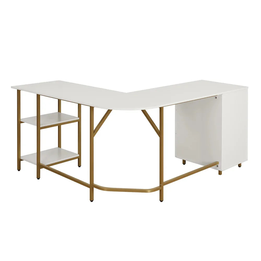 Contemporary L-Shape Home Office Desk - DSARD - DSARD