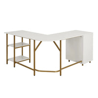 Contemporary L-Shape Home Office Desk - DSARD - DSARD