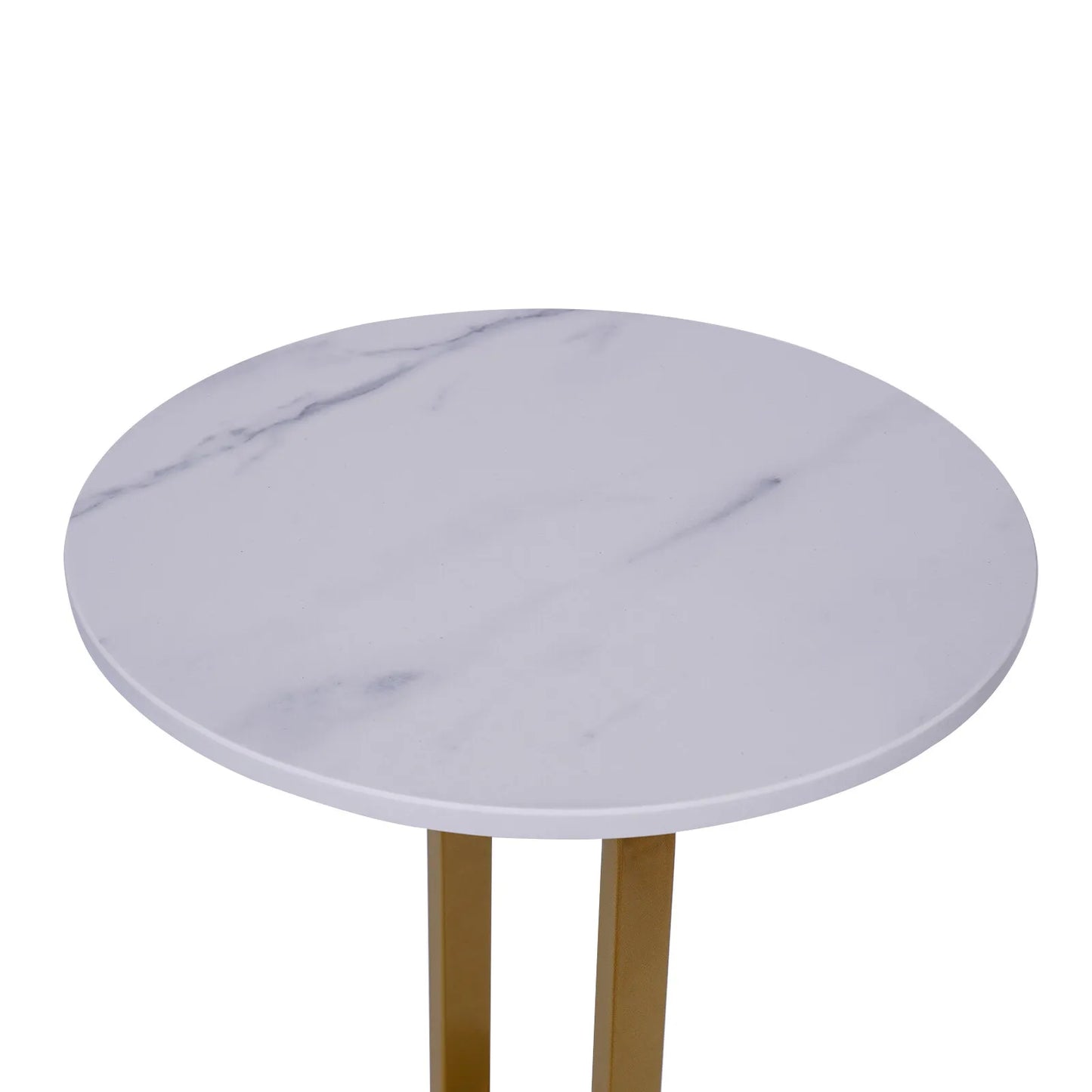 Chic Nordic-Inspired Slate Round Side Table for Modern Homes - DSARD