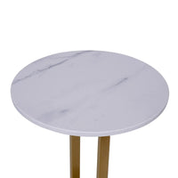 Chic Nordic-Inspired Slate Round Side Table for Modern Homes - DSARD - DSARD
