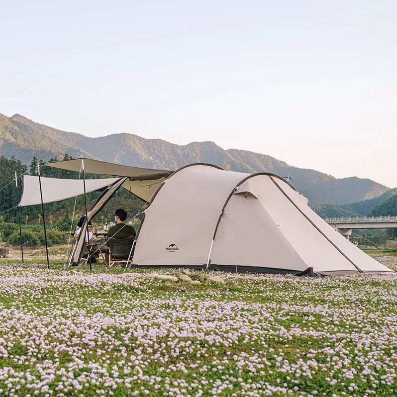 DSARD 3-4 Person Outdoor Tunnel Tent Waterproof Family Camping