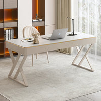 Modern Sleek Office Workbench Elegant Wooden Computer Desk for Home and Office - DSARD