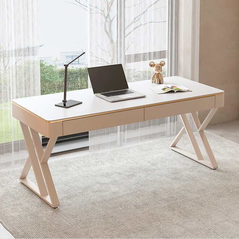 Modern Sleek Office Workbench Elegant Wooden Computer Desk for Home and Office - DSARD