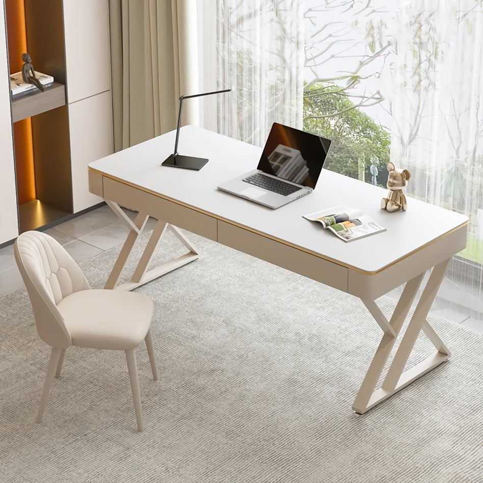Modern Sleek Office Workbench Elegant Wooden Computer Desk for Home and Office - DSARD