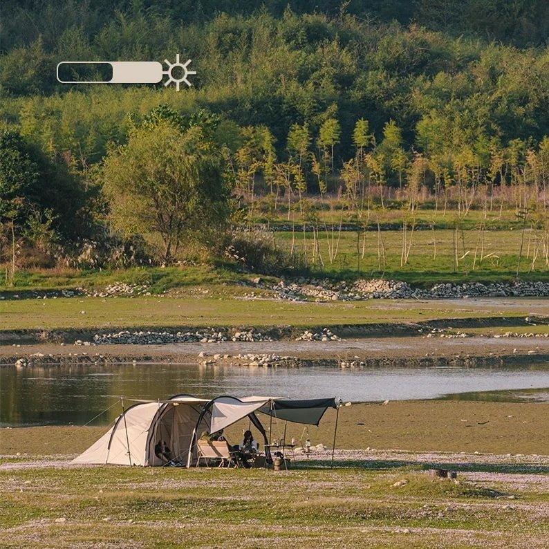 DSARD 3-4 Person Outdoor Tunnel Tent Waterproof Family Camping - DSARD