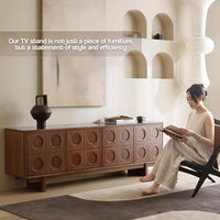 Scandinavian-Style Retro Wooden TV Stand - DSARD