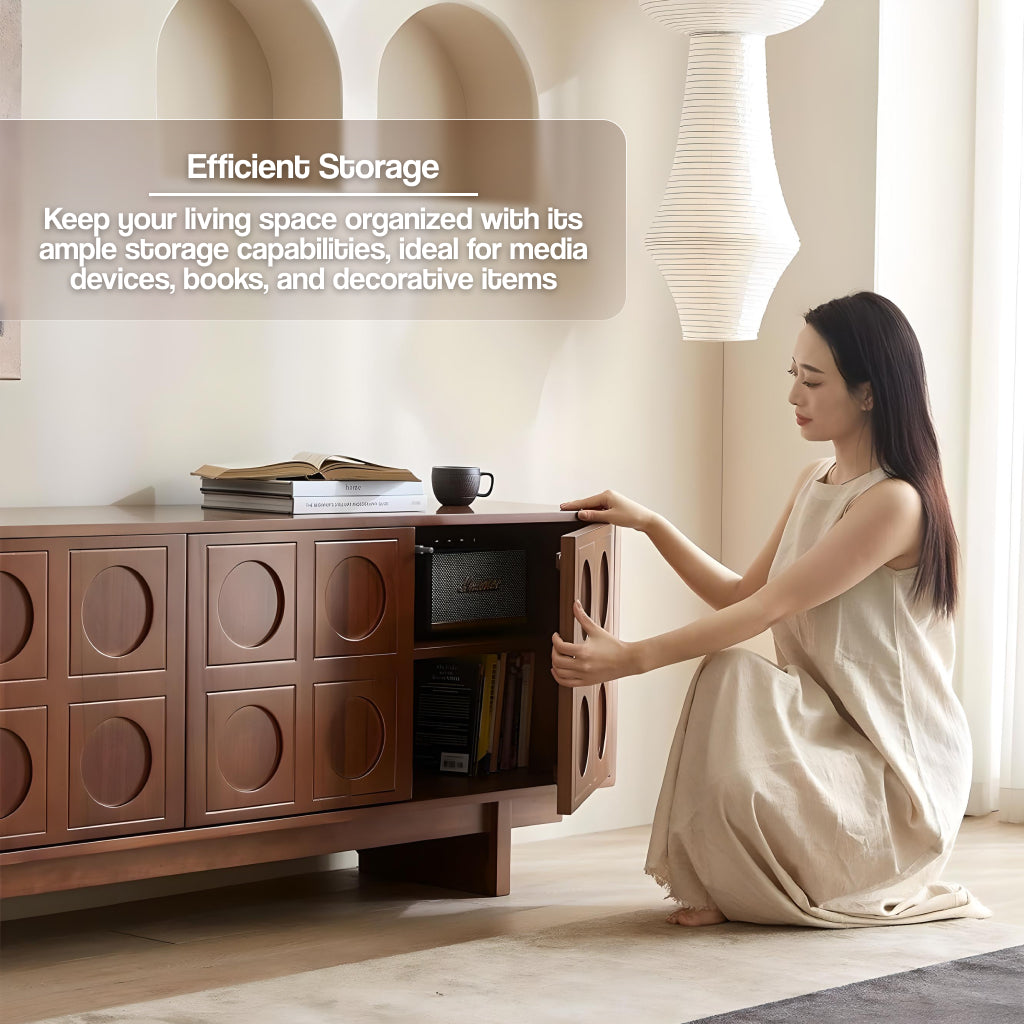 Scandinavian-Style Retro Wooden TV Stand - DSARD