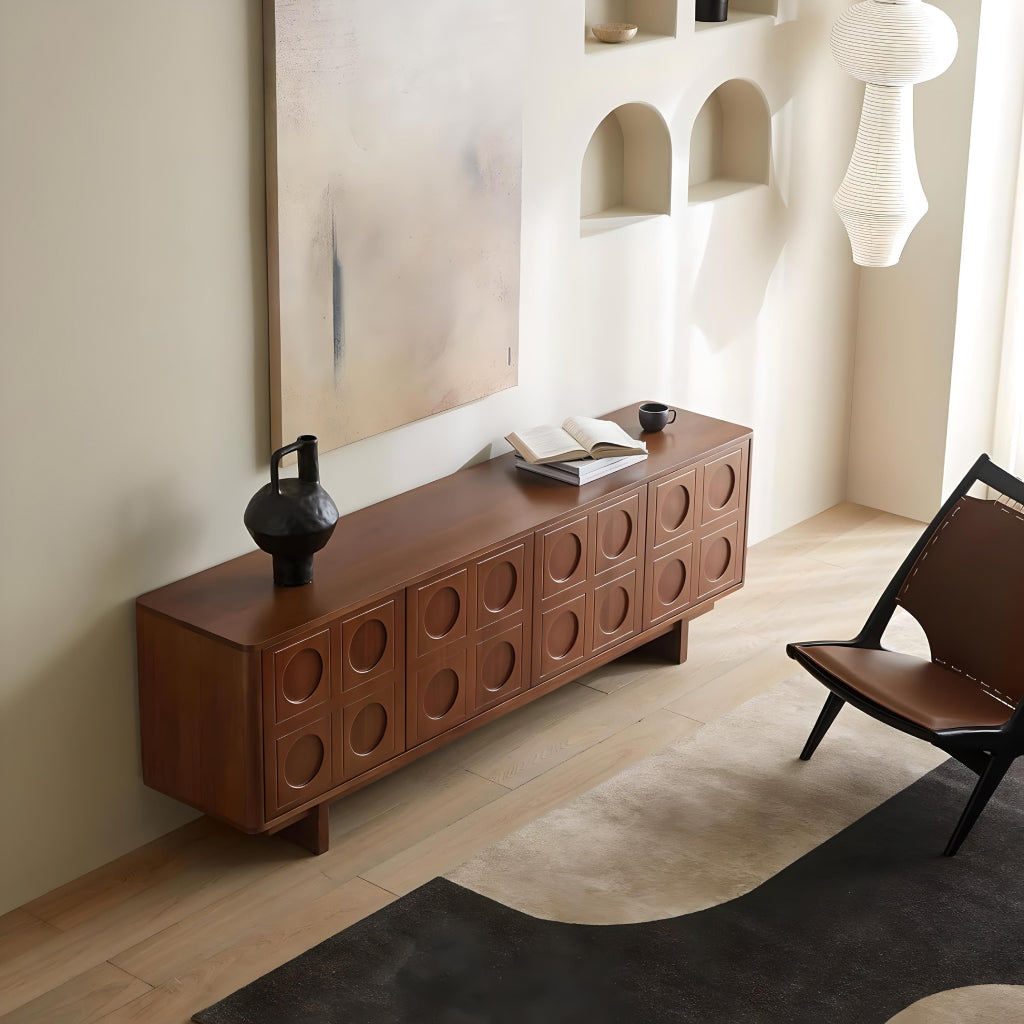 Scandinavian-Style Retro Wooden TV Stand - DSARD