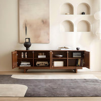 Scandinavian-Style Retro Wooden TV Stand - DSARD