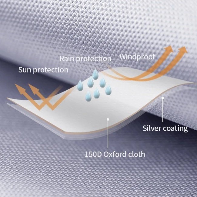 DSARD 3-4 Person Outdoor Tunnel Tent Waterproof Family Camping