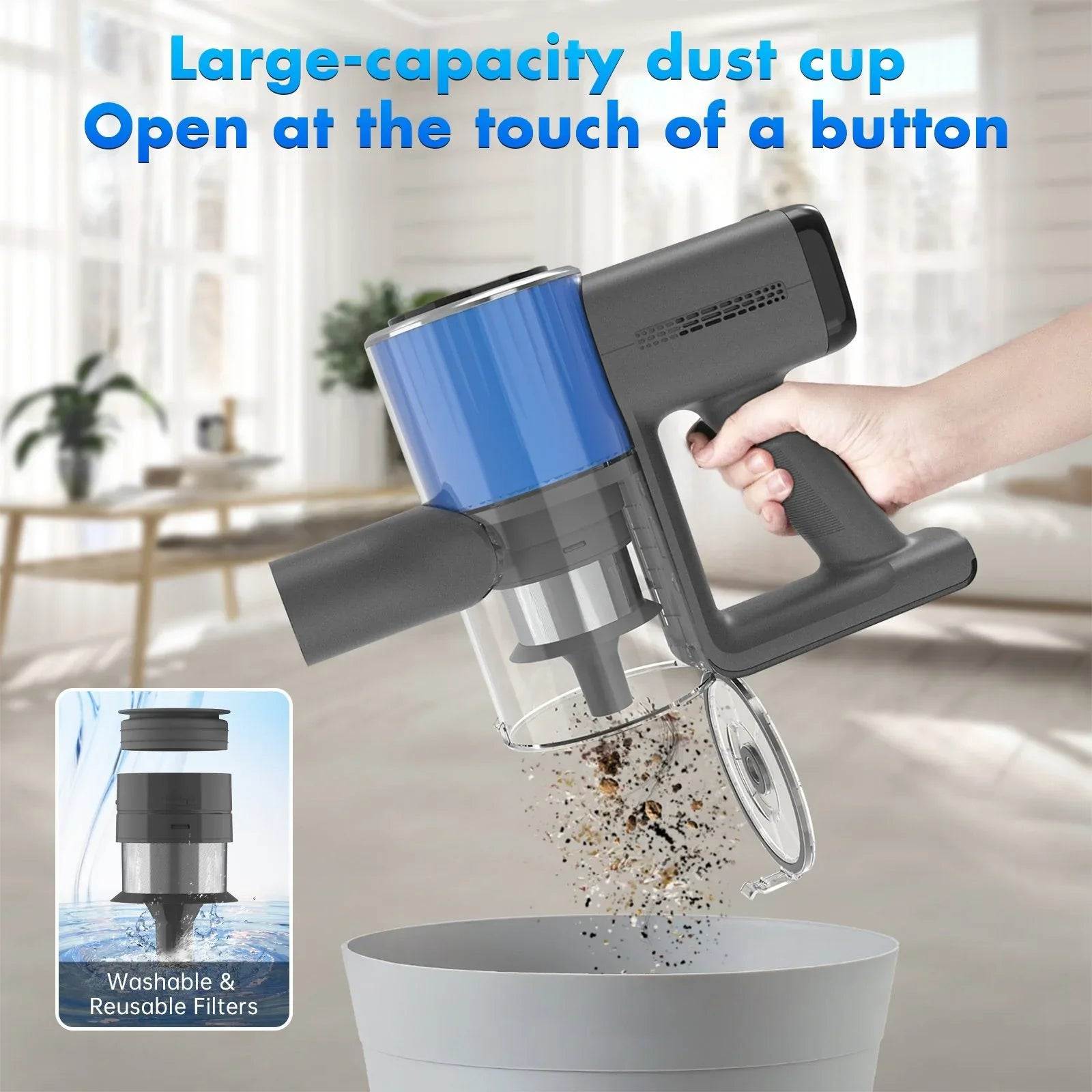 25Kpa Cordless Upright Vacuum Cleaner - DSARD