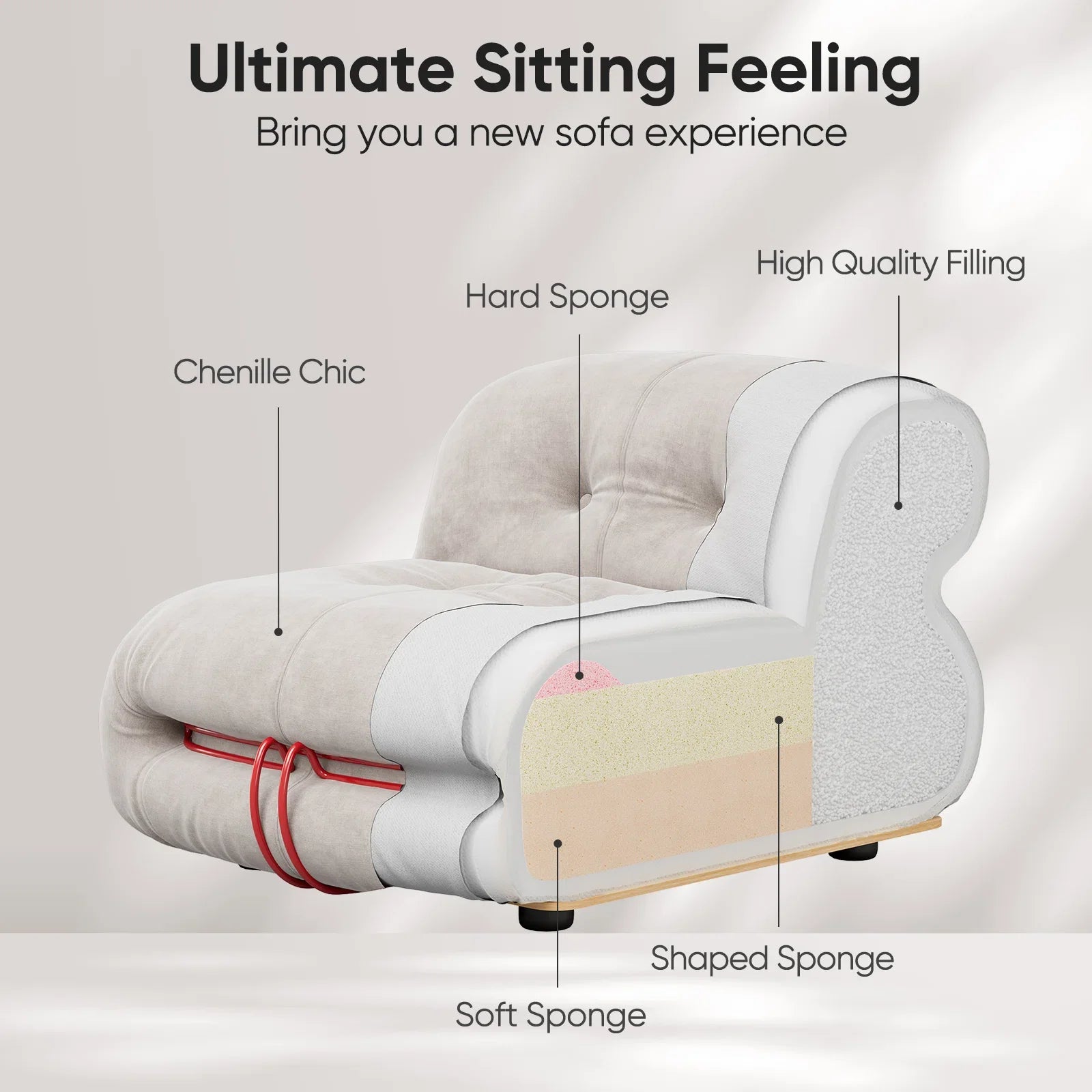 Modern Morocco Velvet Sofa Chair - DSARD