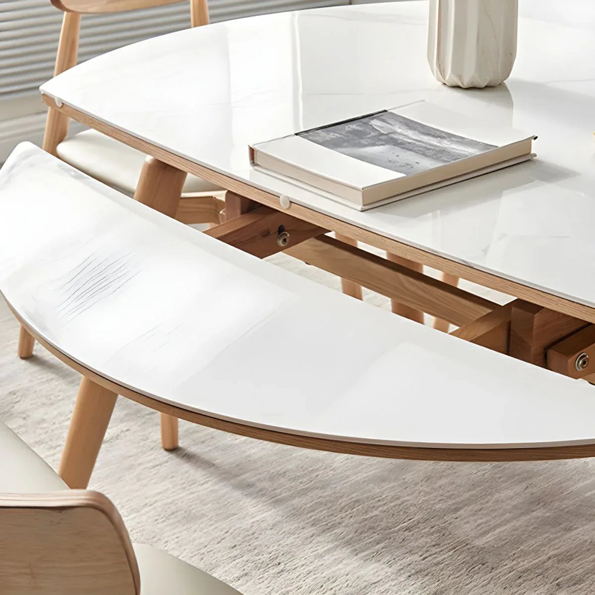 Expandable Nordic Dining Table for 6 – Modern Minimalist Home Furniture - DSARD - DSARD