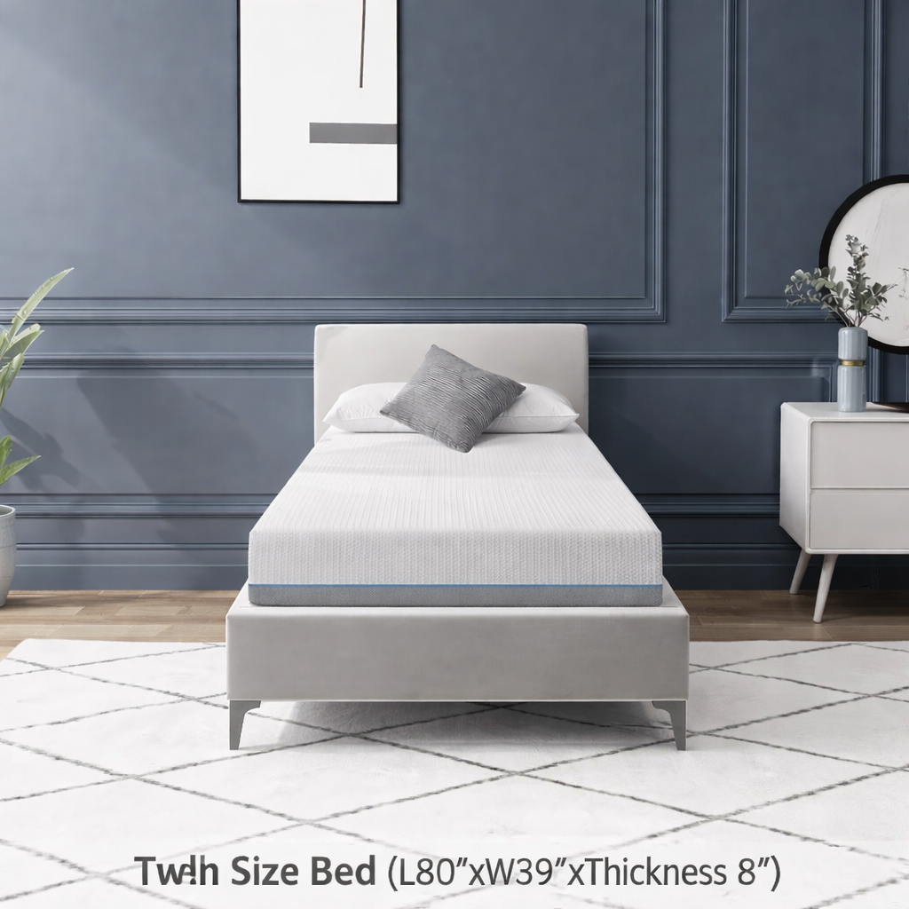 Gel-Charcoal Infused Memory Foam Mattress – Comfort King/Queen/Full/Twin Sizes - DSARD