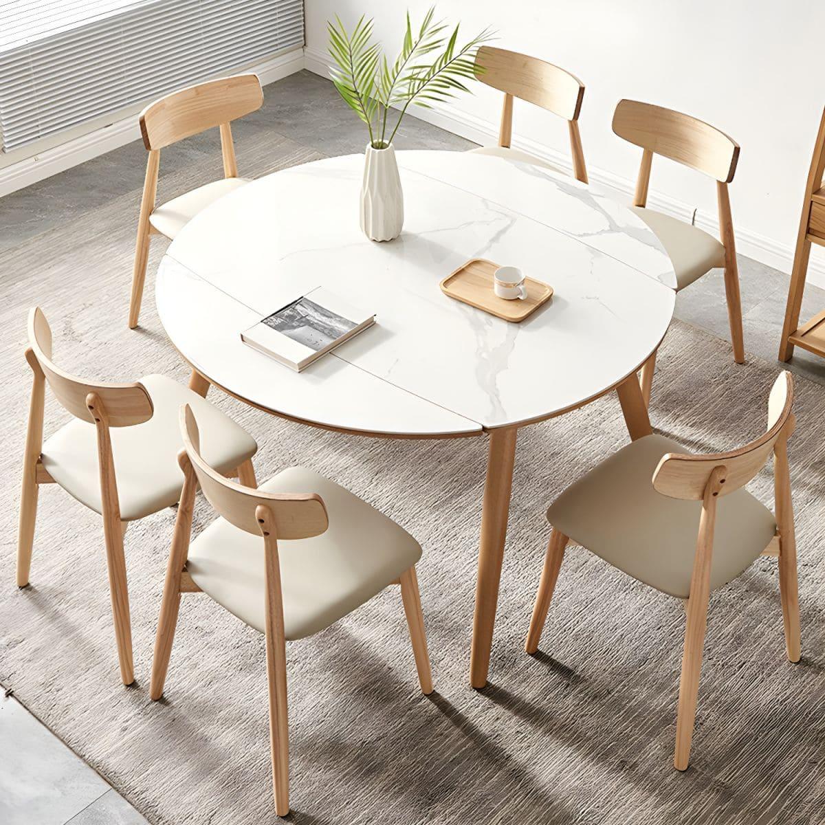 Expandable Nordic Dining Table for 6 – Modern Minimalist Home Furniture - DSARD - DSARD