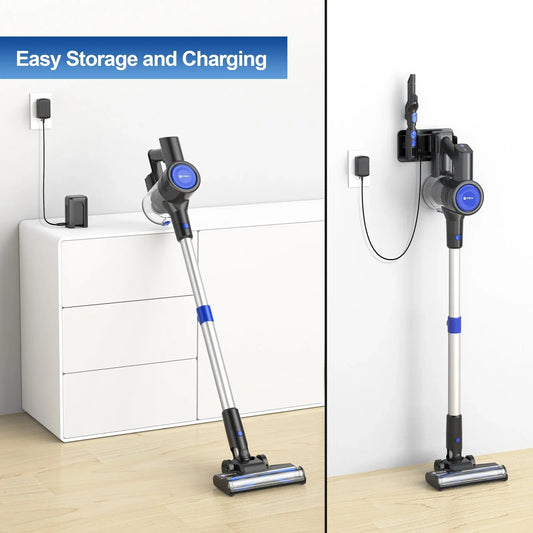 235W Cordless Vacuum Cleaner, 40Min Runtime, 6-in-1 Lightweight Bagless Hoover - DSARD