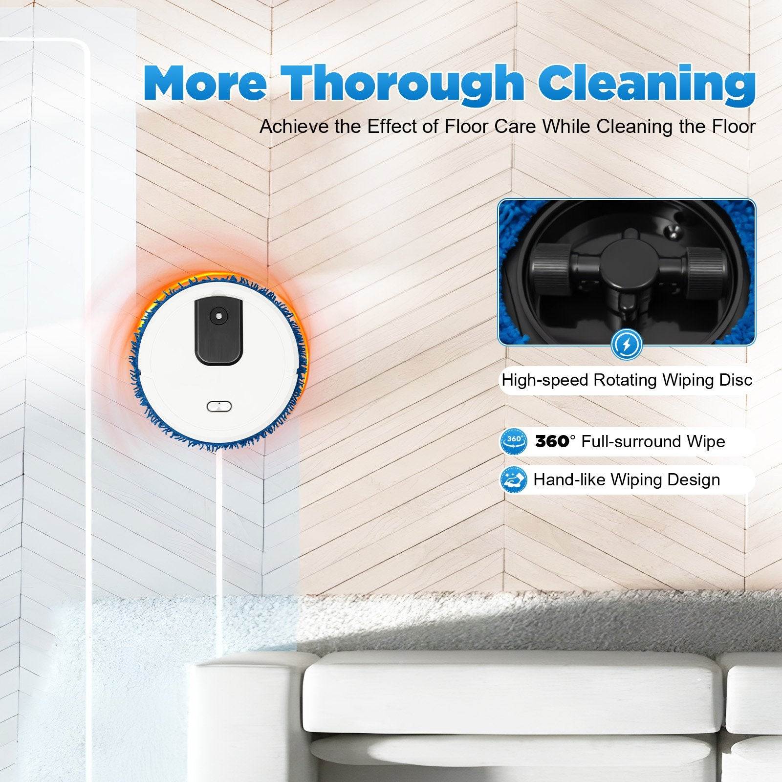 Come home from a hard day's work and have to clean your room? Why don't you take a look at this mopping machine of ours? It comes with wet and dry wipes and will automatically sweep your room in a large area, allowing you to enjoy the charm of technology, which is undoubtedly a great help to improve your quality of life!