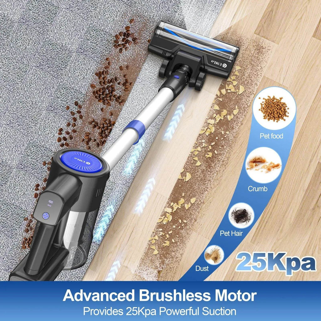 235W Cordless Vacuum Cleaner, 40Min Runtime, 6-in-1 Lightweight Bagless Hoover - DSARD