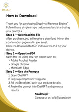 DSARD AI Prompts for Product Descriptions Shopify – ChatGPT Prompts for Ecommerce Store & Dropshipping thumbnail 4